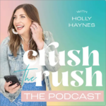 Logo for Crush the rush podcast